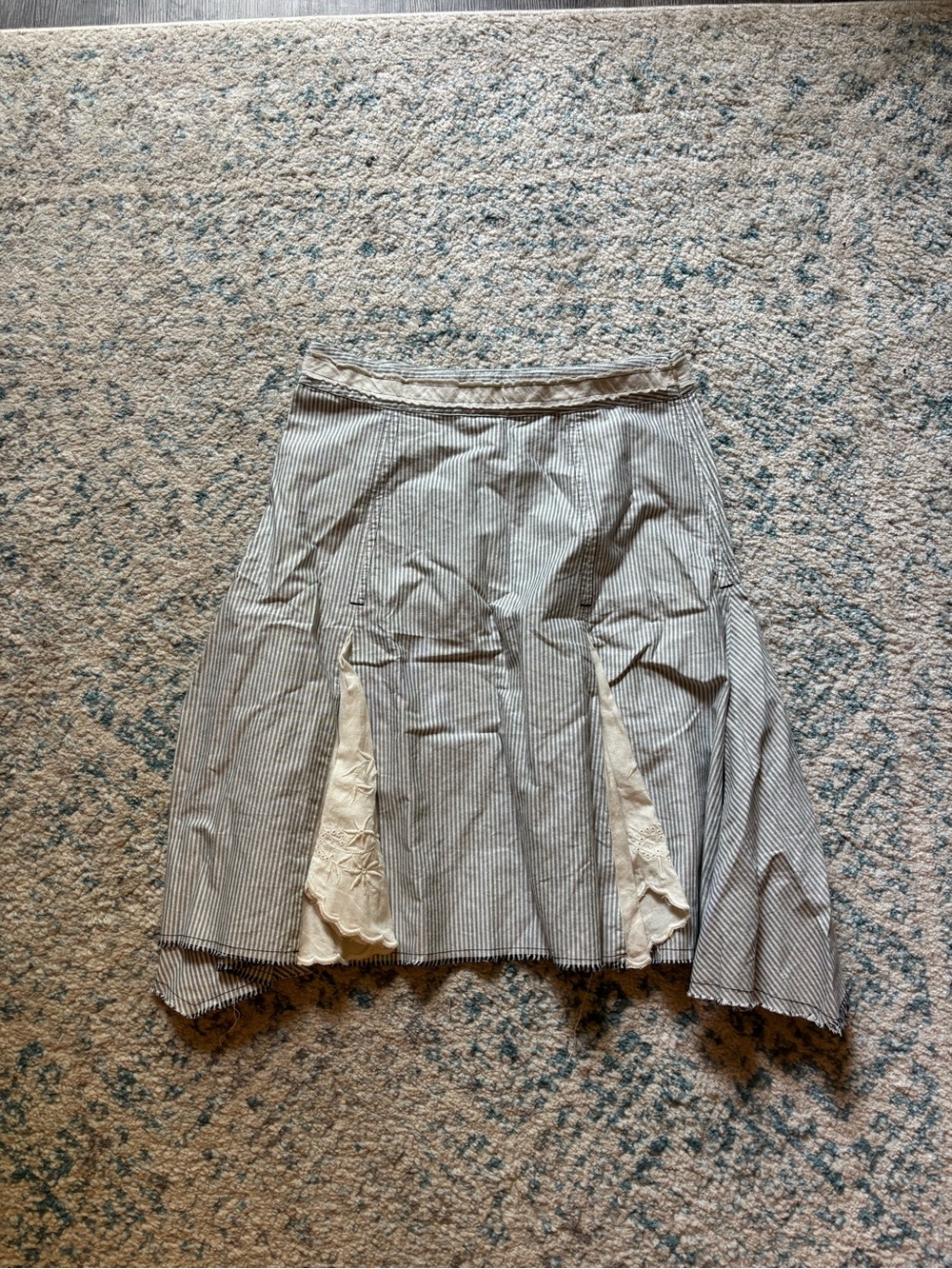 Free People Striped Flowy Skirt